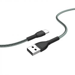 ������ ColorWay USB-USB Type-C, braided cloth, 3�, 1�, Gray (CW-CBUC041-GR) - �������� 4