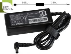 Блок живлення 1stCharger для ноутбуків Sony 64W 16V 4A 6.5x4.4 силовий кабель Retail BOX (AC1STSO64WA1) - Картинка 2