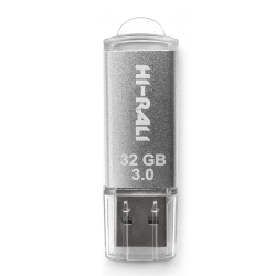����-���������� USB3.0 32GB Hi-Rali Rocket Series Silver (HI-32GB3VCSL)