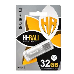Флеш-накопитель USB3.0 32GB Hi-Rali Rocket Series Silver (HI-32GB3VCSL) - Картинка 2