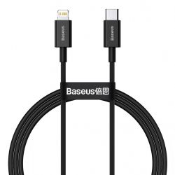  Baseus Superior Fast Charging USB-C-Lightning, 1 Black (CATLYS-A01) -  1