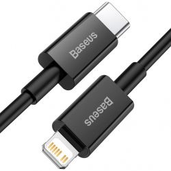  Baseus Superior Fast Charging USB-C-Lightning, 1 Black (CATLYS-A01) -  2