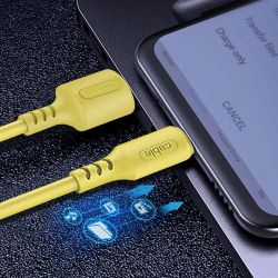 ColorWay USB-Lightning, soft silicone, 2.4, 1, Yellow (CW-CBUL043-Y) -  6