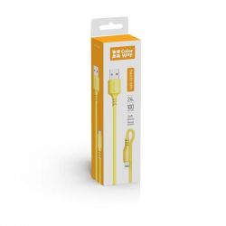  ColorWay USB-Lightning, soft silicone, 2.4, 1, Yellow (CW-CBUL043-Y) -  7