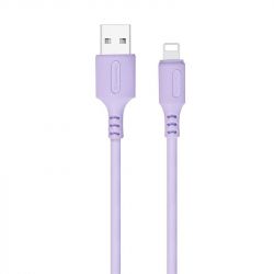  ColorWay USB-Lightning, soft silicone, 2.4, 1, Purple (CW-CBUL044-PU) -  1