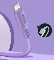  ColorWay USB-Lightning, soft silicone, 2.4, 1, Purple (CW-CBUL044-PU) -  3