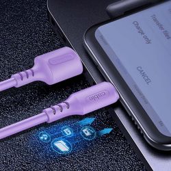  ColorWay USB-Lightning, soft silicone, 2.4, 1, Purple (CW-CBUL044-PU) -  6