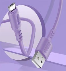  ColorWay USB-microUSB, soft silicone, 2.4, 1, Purple (CW-CBUM044-PU) -  5