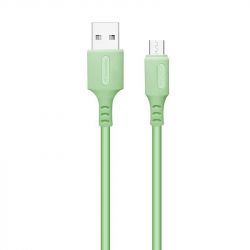  ColorWay USB-microUSB, soft silicone, 2.4, 1, Green (CW-CBUM042-GR) -  1