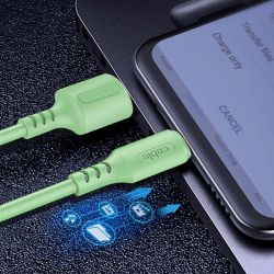  ColorWay USB-microUSB, soft silicone, 2.4, 1, Green (CW-CBUM042-GR) -  5