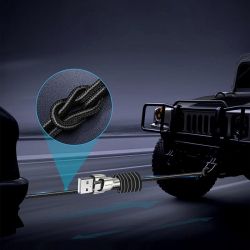 ������ ColorWay USB-microUSB, head metal, 2.4�, 1�, Black (CW-CBUM046-BK) - �������� 8