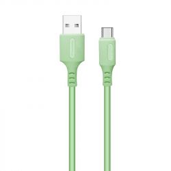  ColorWay USB-USB Type-C, soft silicone, 2.4, 1, Green (CW-CBUC042-GR)