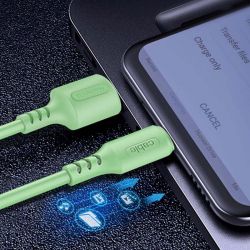  ColorWay USB-USB Type-C, soft silicone, 2.4, 1, Green (CW-CBUC042-GR) -  5