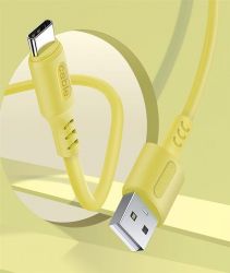  ColorWay USB-USB Type-C, soft silicone, 2.4, 1, Yellow (CW-CBUC043-Y) -  4