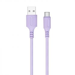  ColorWay USB-USB Type-C, soft silicone, 2.4, 1, Purple (CW-CBUC044-PU) -  1