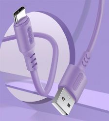  ColorWay USB-USB Type-C, soft silicone, 2.4, 1, Purple (CW-CBUC044-PU) -  3