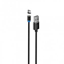  Extradigital Magnetic USB-USB Type-C, 1 Black (KBU1855) -  1