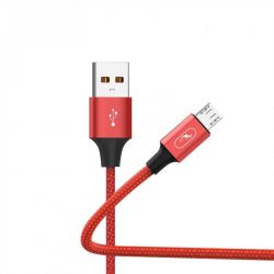  SkyDolphin S55V Neylon USB - microUSB 1, Red (USB-000439) -  2