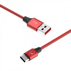  SkyDolphin S55T Neylon USB - Type-C 1, Red (USB-000437) -  2