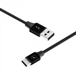 SkyDolphin S55T Neylon USB - Type-C 1, Black (USB-000436) -  2