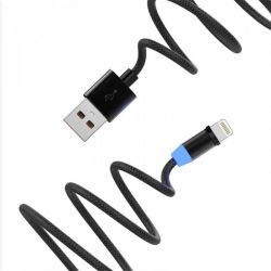  SkyDolphin S59L Magnetic USB - Lightning 1, Black (USB-000440) -  2