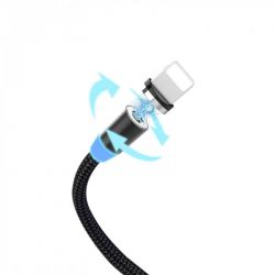  SkyDolphin S59L Magnetic USB - Lightning 1, Black (USB-000440) -  3