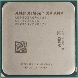 Процессор AMD (AM4) Athlon X4 950, Tray, 4x3.5 GHz (Turbo Boost 3.8 GHz), L2 2Mb, Bristol Ridge, 28 nm, TDP 65W (AD950XAGM44AB)