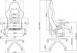    2E Gaming Chair Bushido Dark Grey (2E-GC-BUS-GR) -  11