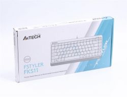  A4tech FKS11 White, Fstyler Compact Size keyboard, USB  -  5
