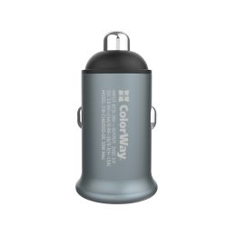    ColorWay (2USBx2.4A, 36W) Quick Charge 3.0 Gray (CW-CHA036Q-GR) -  4