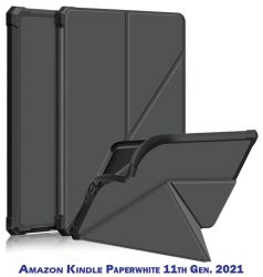 - BeCover Ultra Slim Origami  Amazon Kindle Paperwhite 11th Gen. 2021 Gray (707221)