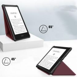 �����-������ BeCover Ultra Slim Origami ��� Amazon Kindle Paperwhite 11th Gen. 2021 Red Wine (707222) - �������� 3