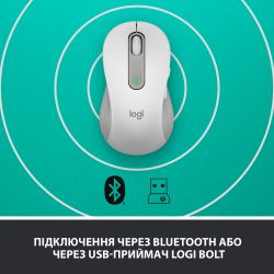 Мышь беспроводная Logitech Signature M650 L LEFT (910-006240) Off-White USB - Картинка 5