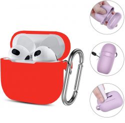 ����� ��� ��������� BeCover ��� Apple AirPods (3nd Gen) Red (707186) - �������� 3