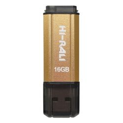 USB Flash Drive 16Gb Hi-Rali Stark series Gold, HI-16GBSTGD -  1