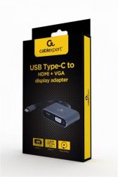 Перехідник Cablexpert A-USB3C-HDMIVGA-01, USB-C на HDMI/VGA - Картинка 2
