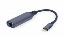  Cablexpert (A-USB3C-LAN-01) USB Type-C-RJ-45, 0.15, Black -  1