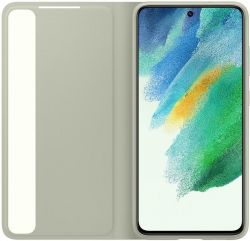 Чeхол-книжка Samsung Smart Clear View Cover для Samsung Galaxy S21 FE SM-G990 Olive Green (EF-ZG990CMEGRU) - Картинка 2