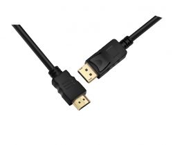  Prologix DisplayPort - HDMI (M/M), 1 , Black (PR-DP-HDMI-P-02-30-1m) -  2