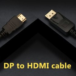  Prologix DisplayPort - HDMI (M/M), 1 , Black (PR-DP-HDMI-P-02-30-1m) -  3