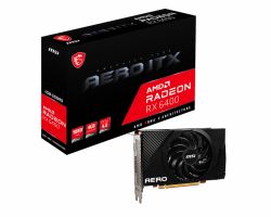  AMD Radeon RX 6400 4GB GDDR6 Aero ITX MSI (RX 6400 AERO ITX 4G) -  1