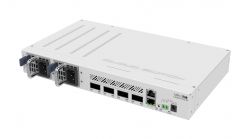  MikroTik CRS504-4XQ-IN (4x100G QSFP28 , 1xFE LAN, POE-IN, DC JACK, 2-PIN, Dual PSU)