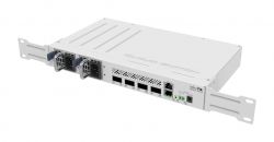  MikroTik CRS504-4XQ-IN (4x100G QSFP28 , 1xFE LAN, POE-IN, DC JACK, 2-PIN, Dual PSU) -  4