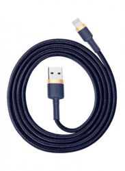  USB 2.0 Lightning - 1.0  Baseus Cafule Cable USB 2.4A Gold+Blue CALKLF-BV3