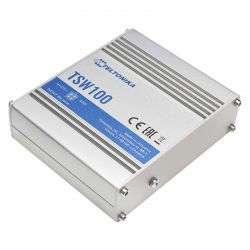 Коммутатор Teltonika TSW100 (TSW100000000) (industrial, unmanaged, 4xGE PoE,1xGE, IP30, ALU Case, 4 pin DC, max PoE 120W) - Картинка 2