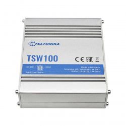 Коммутатор Teltonika TSW100 (TSW100000000) (industrial, unmanaged, 4xGE PoE,1xGE, IP30, ALU Case, 4 pin DC, max PoE 120W) - Картинка 3