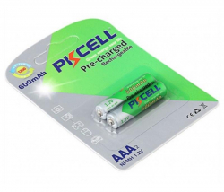  PKCELL Ni-MH AAA/HR03 600 mAh BL 2 (PC/AAA600-2BA/09324) -  1