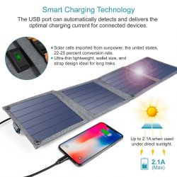    Choetech 14W Foldable Solar charger Panel (SC004) -  3