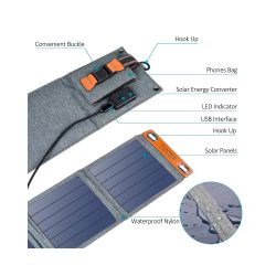    Choetech 14W Foldable Solar charger Panel (SC004) -  5