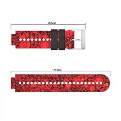   Garmin Universal 16 Camouflage Silicone Band Red (U16-CFSB-RED) -  2